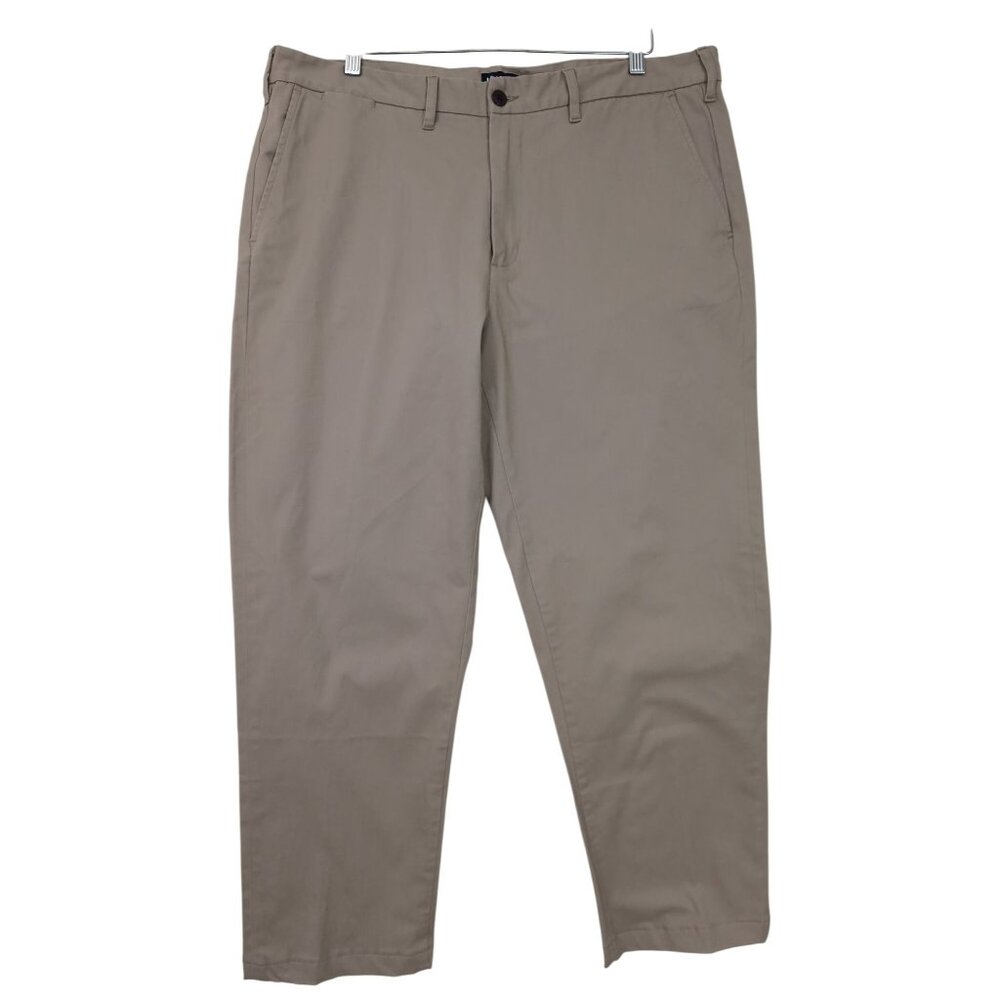 Lands End Chino Pant Mens 38 Khaki Traditional Fit Preppy‎ Business Casual